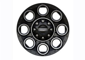 Ford Super Duty Wheel Kit - Ford Racing - 20x8in - Black w/Machined Face - `23-`26